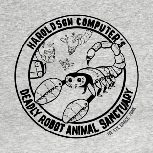 Haroldson Computer's Deadly Robot Animal Sanctuary T-Shirt